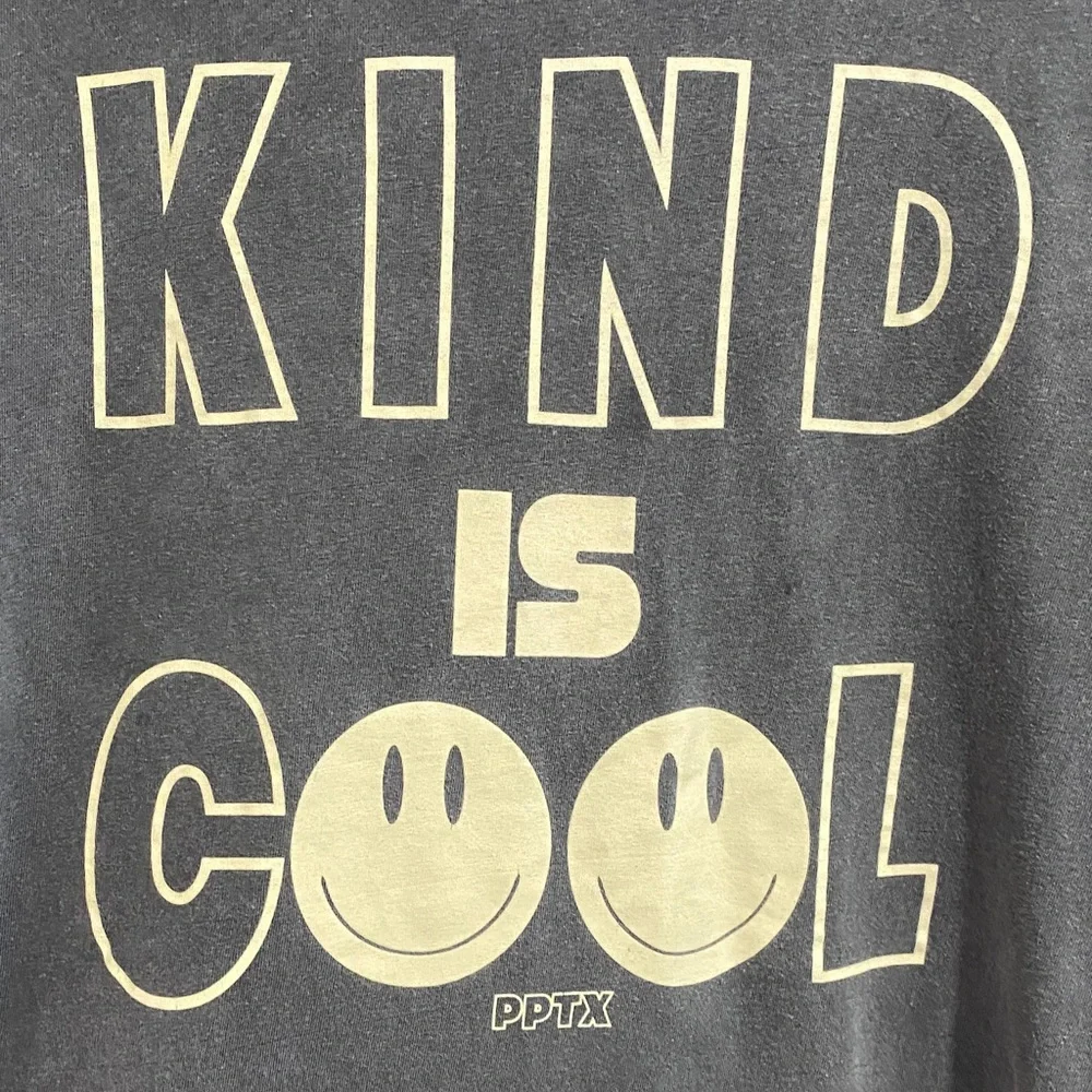 Kind is Cool PPTX Smiley Graphic Tee Comfort Colors Size M 🙂 - Picture 2 of 4